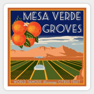 Mesa Verde Orange Groves Sticker